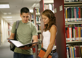 library-students